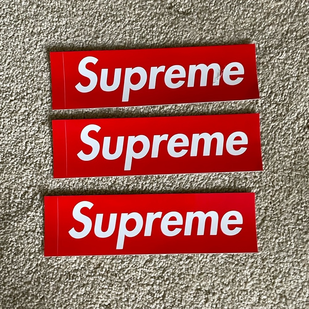 3 supreme stickers